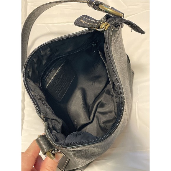 Fossil 75082 Genuine Leather Purse Pebbled Leather Shoulder Bag - Picture 14 of 16